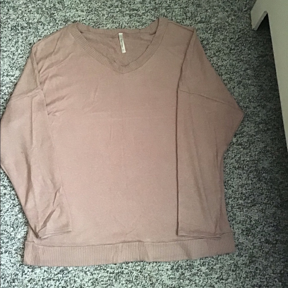 Cool melon pink sweater